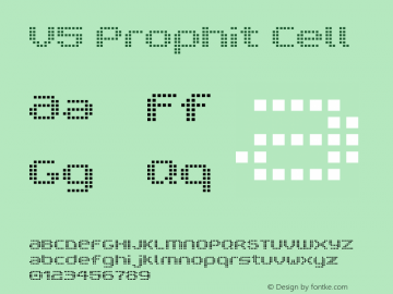 V5 Prophit Cell Macromedia Fontographer 4.1 8/28/2000 Font Sample