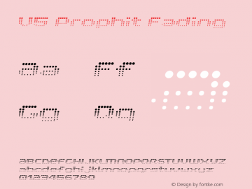 V5 Prophit Fading Macromedia Fontographer 4.1 8/28/2000 Font Sample