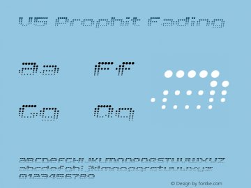 V5 Prophit Fading Macromedia Fontographer 4.1 8/28/2000 Font Sample