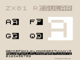 ZX81 Regular 001.000图片样张