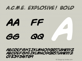 A.C.M.E. Explosive! Bold Unknown图片样张