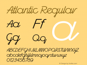 Atlantic Regular Version 1.000 | web-ttf图片样张