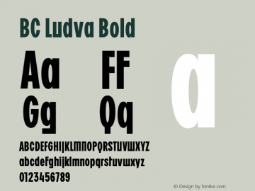 BC Ludva Bold Version 1.000;Glyphs 3.1.2 (3151)图片样张