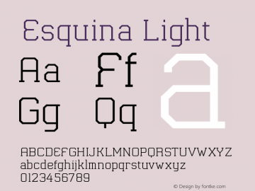 Esquina Light Version 1.000 | FøM Fix图片样张