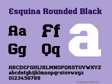 Esquina Rounded Black Version 1.000 | FøM Fix图片样张