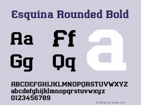 Esquina Rounded Bold Version 1.000 | FøM Fix图片样张
