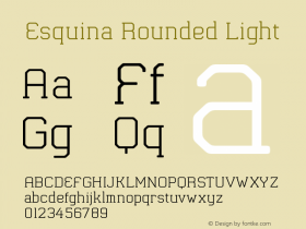 Esquina Rounded Light Version 1.000 | FøM Fix图片样张