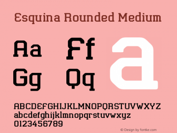 Esquina Rounded Medium Version 1.000 | FøM Fix图片样张
