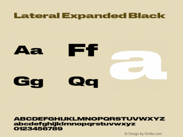 Lateral Expanded Black Version 1.001;FEAKit 1.0图片样张