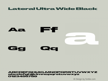 Lateral Ultra Wide Black Version 1.001;FEAKit 1.0图片样张