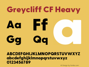 Greycliff CF Heavy Version 2.500;FEAKit 1.0图片样张