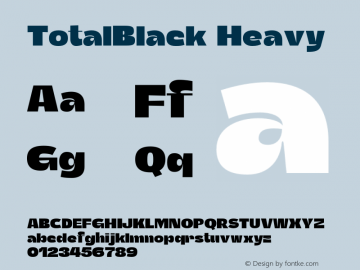 TotalBlack-Heavy Version 1.000;Glyphs 3.2 (3178)图片样张