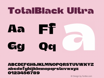 TotalBlack-Ultra Version 1.000;Glyphs 3.2 (3178)图片样张