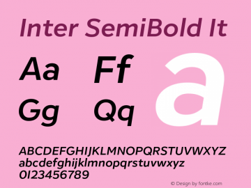 Inter SemiBold It Version 1.000;hotconv 1.0.109;makeotfexe 2.5.65596图片样张