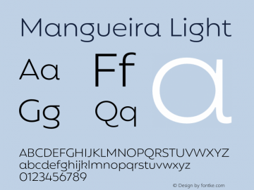 Mangueira Light Version 1.000;hotconv 1.0.109;makeotfexe 2.5.65596图片样张