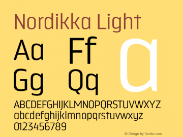 Nordikka-Light Version 1.000图片样张