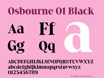 Osbourne 01 Black Version 1.000;hotconv 1.0.109;makeotfexe 2.5.65596图片样张