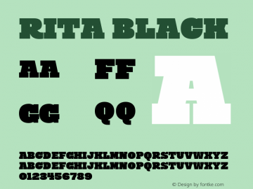 Rita Black Version 1.000;PS 001.000;hotconv 1.0.88;makeotf.lib2.5.64775图片样张
