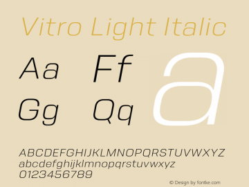 Vitro Light Italic 2.000图片样张