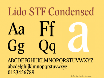 Lido STF Condensed Version 001.001图片样张