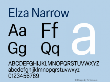 Elza-Narrow Version 1.000图片样张