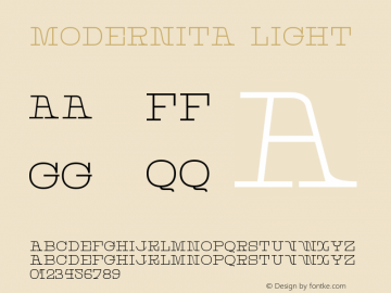 Modernita Light Version 0.001 | FøM Fix图片样张