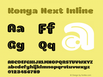 Konga Next Inline Version 1.000;hotconv 1.0.109;makeotfexe 2.5.65596图片样张