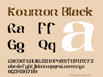 Koumon Black Version 1.000 | FøM Fix图片样张