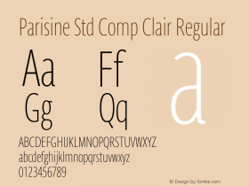 Parisine Std Comp Clair Regular Version 2.1图片样张