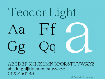 Teodor Light Version 3.000;FEAKit 1.0图片样张