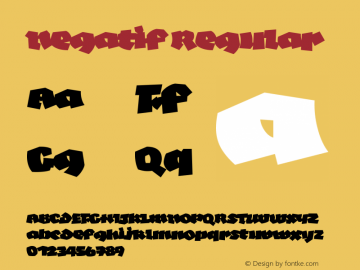 Negatif Regular Version 1.000图片样张