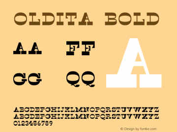 Oldita Bold Version 0.001 | FøM Fix图片样张