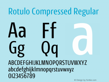 Rotulo Compressed Regular Version 1.000;Glyphs 3.1.1 (3141)图片样张