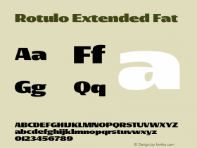 Rotulo Extended Fat Version 1.000;Glyphs 3.1.1 (3141)图片样张