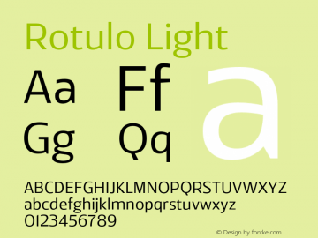 Rotulo Light Version 1.000;Glyphs 3.1.1 (3141)图片样张