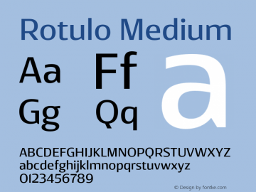 Rotulo Medium Version 1.000;Glyphs 3.1.1 (3141)图片样张