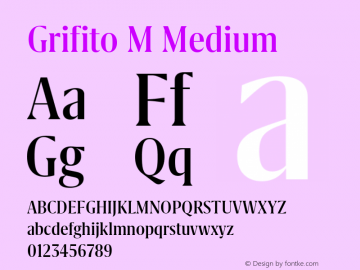 Grifito M Medium Version 2.003图片样张