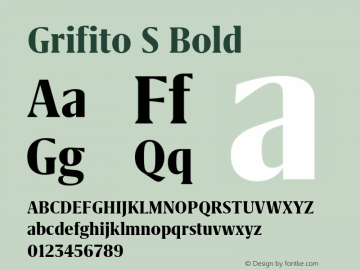 Grifito S Bold Version 2.003图片样张