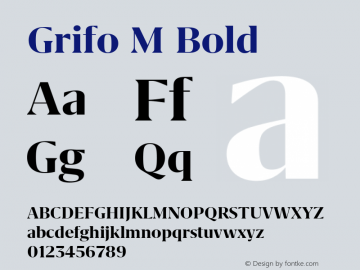 Grifo M Bold Version 2.003图片样张