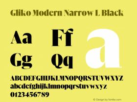 Gliko Modern Narrow L Black Version 2.001图片样张