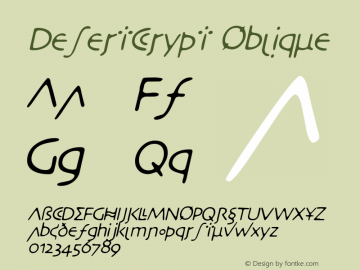 DesertCrypt Oblique Rev. 003.000图片样张