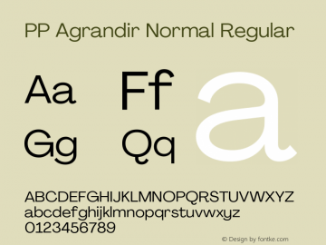 PP Agrandir Normal Regular Version 4.100 | FøM Fix图片样张