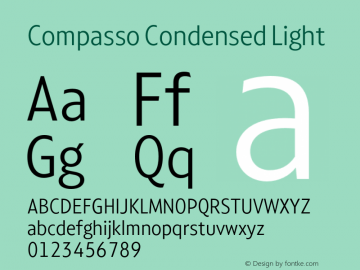 Compasso Condensed Light Version 1.000图片样张