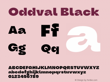 Oddval Black Version 1.000 | FøM Fix图片样张