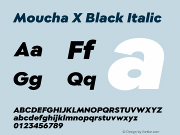 Moucha X Black Italic Version 1.000图片样张
