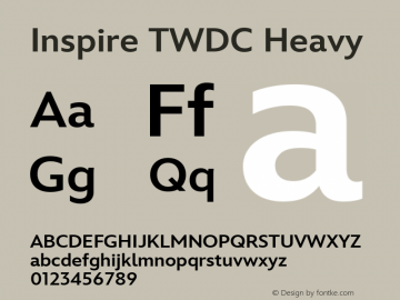 Inspire TWDC Heavy Version 2.0 | web-ttf图片样张