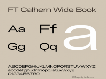 FT Calhern Wide Book Version 1.001 (2023-01-31) | web-otf图片样张