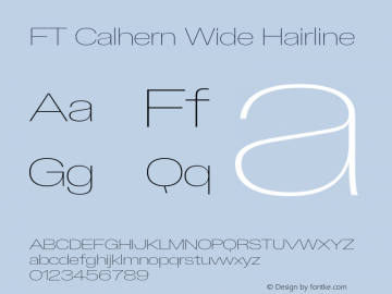 FT Calhern Wide Hairline Version 1.001 (2023-01-31) | web-otf图片样张