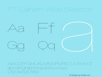 FT Calhern Wide Skeleton Version 1.001 (2023-01-31) | web-otf图片样张