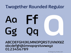 Twogether Rounded Regular Version 1.000图片样张